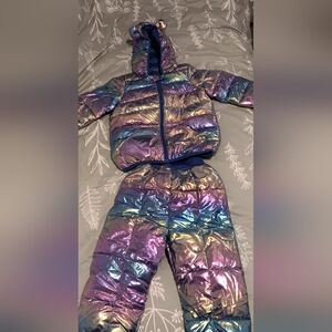 Brand New, Never Worn Metallic Royal Blue 4yr-5yr Snowsuit